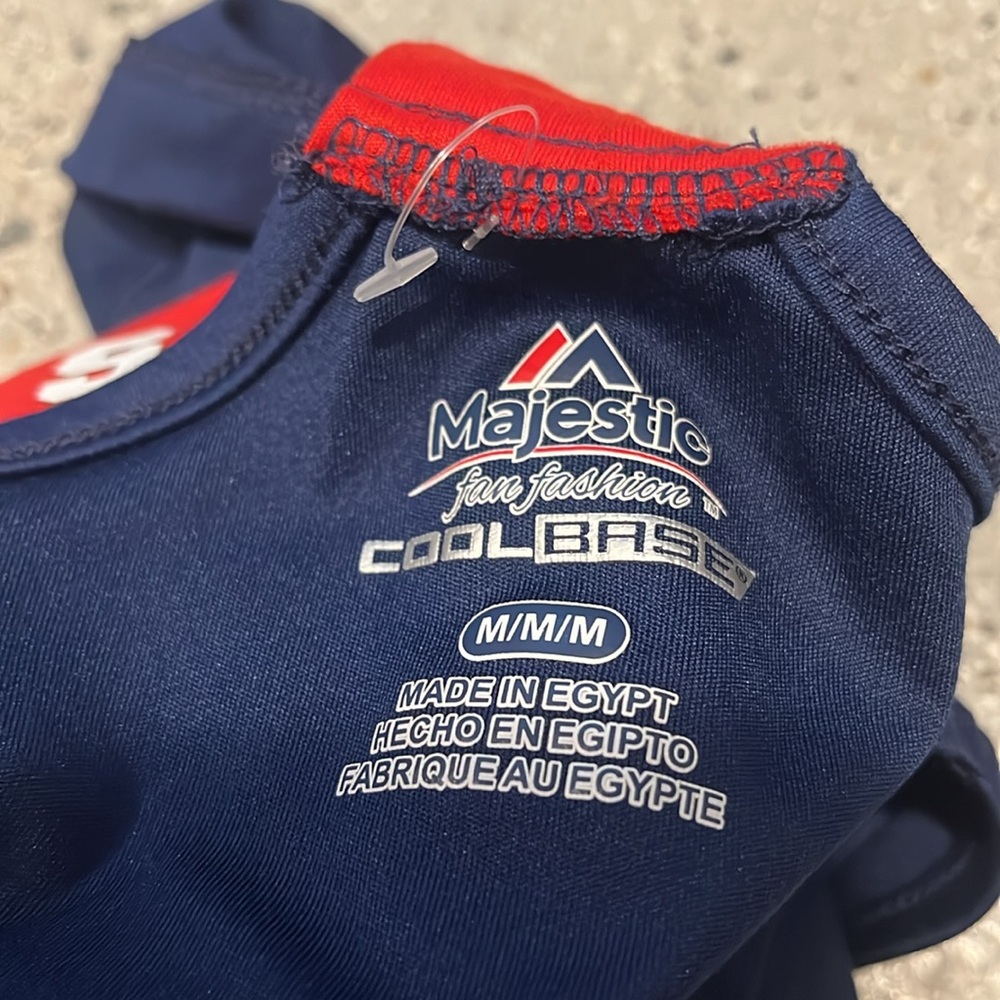 MAJESTIC BOSTON RED SOX GRAPHIC PRINT RACER TANK TOP BLUE RED WHITE SIZE MEDIUM - Picture 8 of 12